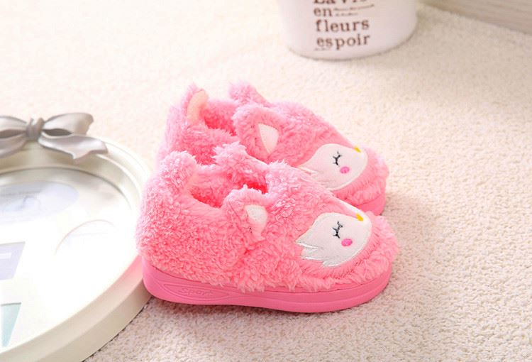 Chaussons enfants en suède pour hiver - semelle caoutchouc - Ref 1008609 Image 46