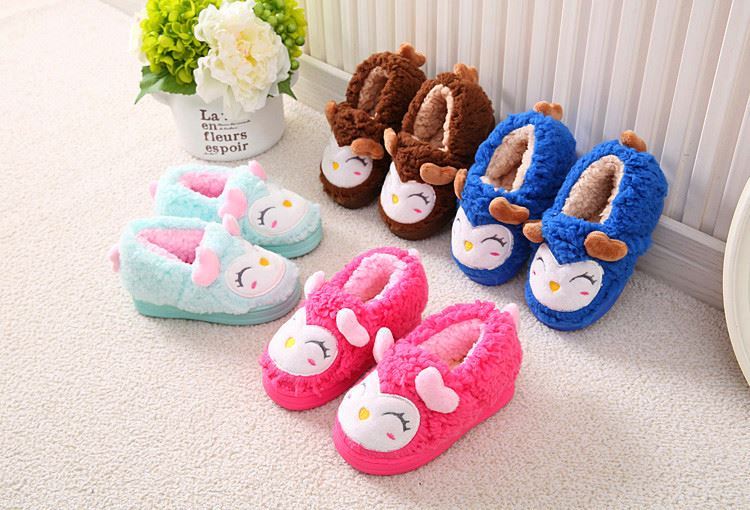 Chaussons enfants en suède pour hiver - semelle caoutchouc - Ref 1008609 Image 11