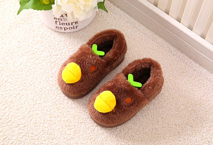 Chaussons enfants en suède pour hiver - semelle caoutchouc - Ref 1032562 Image 26