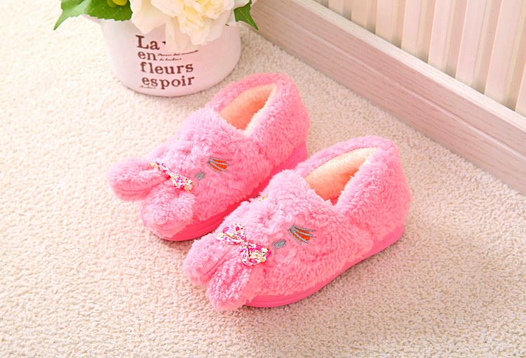 Chaussons enfants en suède pour hiver - semelle caoutchouc - Ref 1008609 Image 30