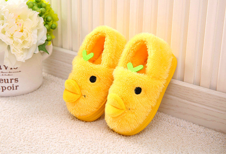 Pantoufles enfants en suède pour hiver - semelle caoutchouc - Ref 1033008 Image 34