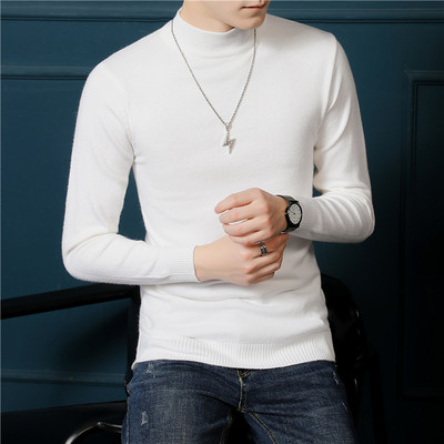 正品羊毛衫男士毛衣高领长袖保暖打底针织衫