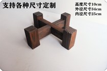 Water tank base cylinder frame wooden wooden frame bottom bracket shelf moisture-proof wooden base flower pot rack wine tank flower pot carbonized ceramics