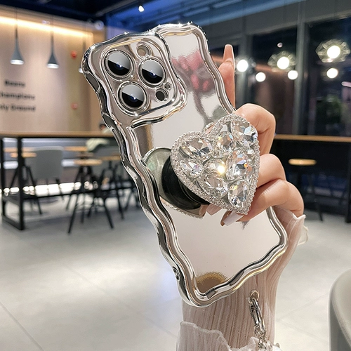 Apple, серебряная совместимая трубка, iPhone 14, чехол для телефона, iPhone13 Pro, силиконовый ремешок, объектив, зеркальный эффект, 14promax, iphone, 14plus, изысканный стиль