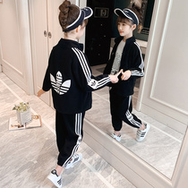 Girl Suit 2021 Spring Fall New Internet Red Sports Casual 12 Ocean Gas 13 Year Old Boy Two Sets Spring Clothing