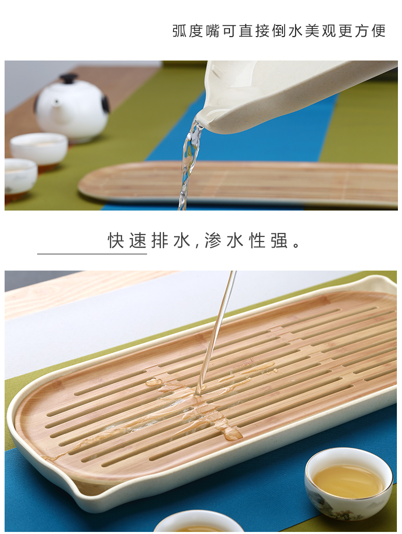 TaoMingTang melamine kung fu tea tray household contracted tea Japanese saucer dish practical storage size dry terms