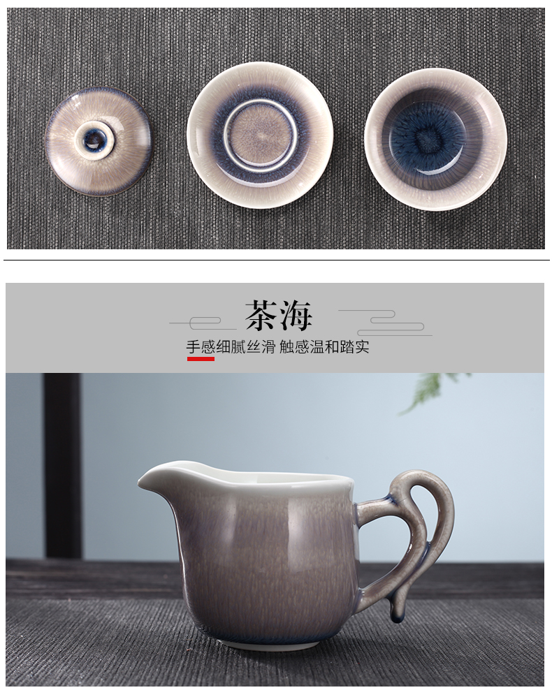 TaoMingTang masterpieces with silver kung fu tea set the home drawing masterpieces tea teapot teacup