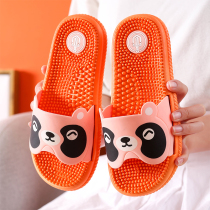 Slippers womens word drag non-slip flat home indoor slippers simple bathroom leakage breathable soft bottom British style