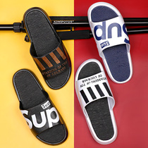 ins net red cool slippers mens summer 2020 new bathroom non-slip thick bottom wear-resistant outdoor leisure wear word drag