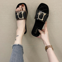 Slippers summer new fashion casual wear net red ins tide womens slippers non-slip soft bottom bathroom slippers