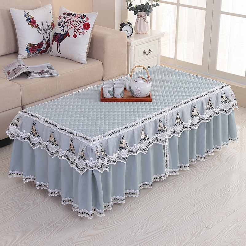 Fabric tea table cover lace tablecloth tablecloth cover cloth table cover towels Home rectangular fully-covered table cover bed head cupboard cover