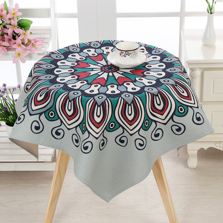 Cotton Linen Linen Location Floral Table Cloth Cloth Art Fields Garden Table Cloth Small Clear New Rectangular Brief About Modern Tea Table Cloth