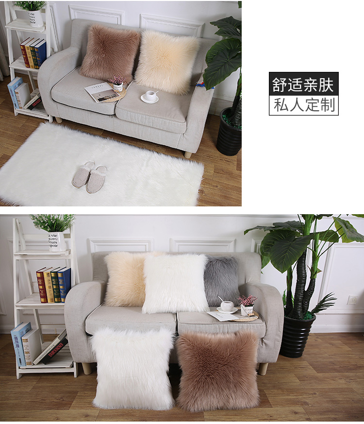 Gối sang trọng Bắc Âu với lõi len đệm dễ thương in sofa giường mẫu phòng lông gối bộ chăn gối ngủ văn phòng giá rẻ