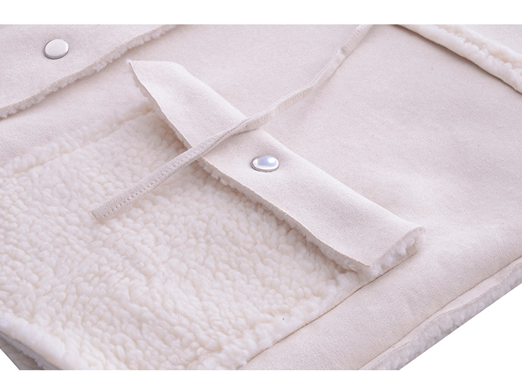 Áo khoác lông cừu nữ mùa đông 2018 mới mặc cotton hai mặt phiên bản Hàn Quốc của áo khoác da lộn dày dày áo phao lông vũ nữ dáng dài