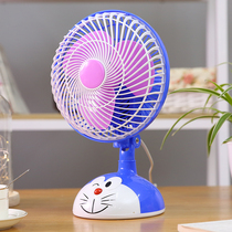 Small electric fan Dormitory bed mute household bedside clip-on desktop Student summer office mini desktop