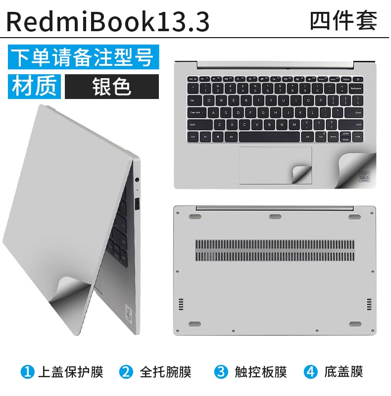 Xiaomi RedmiBook13 Ruilong phiên bản nâng cao phim Redmi book14 máy tính xách tay body sticker cá tính 13 anime sáng tạo Vỏ 14 inch trong suốt bảo vệ đầy đủ bộ phụ kiện - Phụ kiện máy tính xách tay