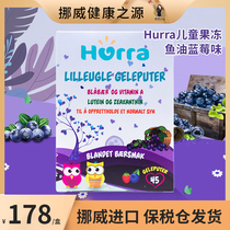Norway Hurra children vitamin wild blueberry eye protection lutein baby strong vision bilberry jelly fish oil