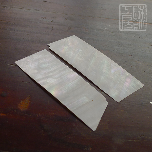 Pearl Mother Bay White Slightly with coloured light snail platinum sheet 