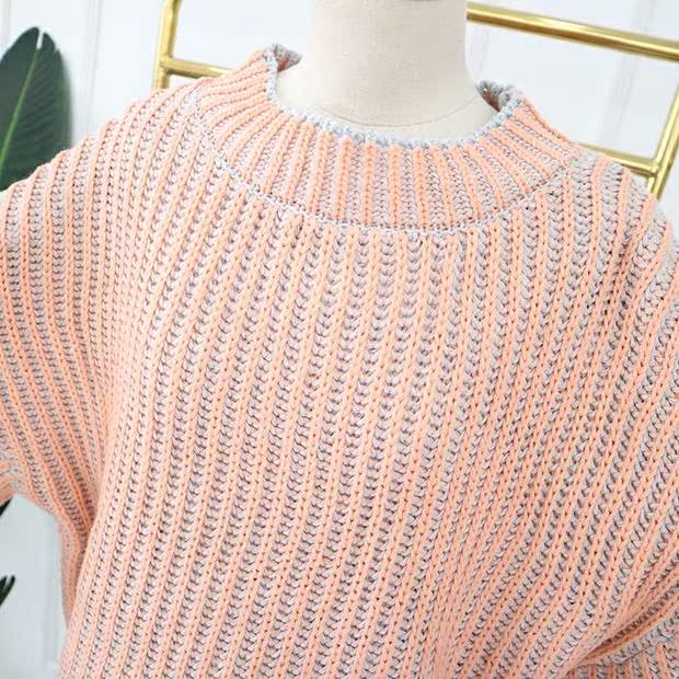 T7-4 2018 mùa đông mới đứng cổ áo sơ mi dài tay nữ màu rắn lỏng áo len hoang dã 46170 áo gile len nữ
