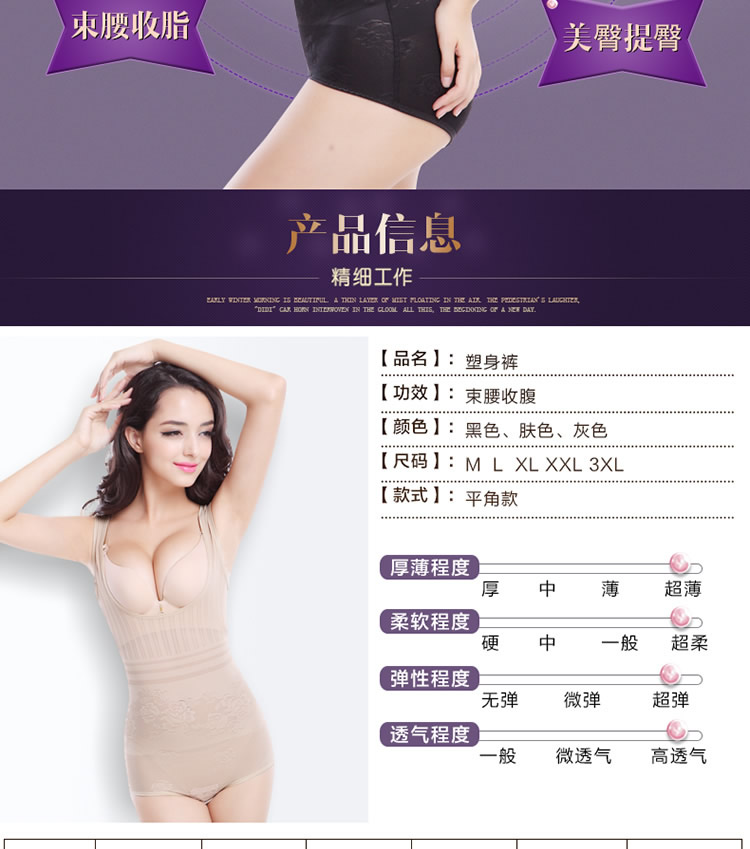 Sous-vêtement minceur sexy en nylon - Ref 701207 Image 9