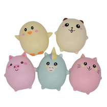 Simulation cute cat bear pig slow rebound squishy decompression vent creative toy decompression pinch