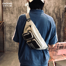 Hassiey Day Family Tide Skew Satchel Bag Mens Purse Large Capacity Chest Bag Student 100 Lap Single Shoulder Bag Chest Front Bag