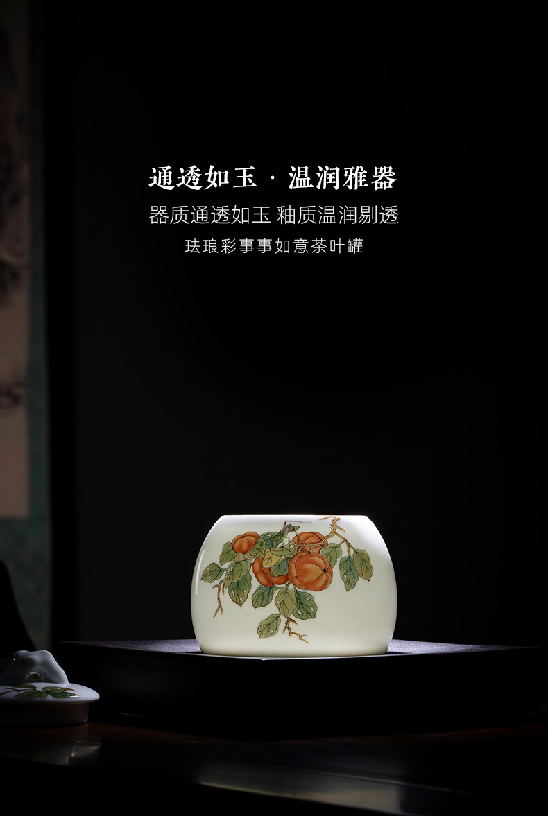 The big hand colored enamel ceramic tea pot all The best tank receives all hand jingdezhen tea service