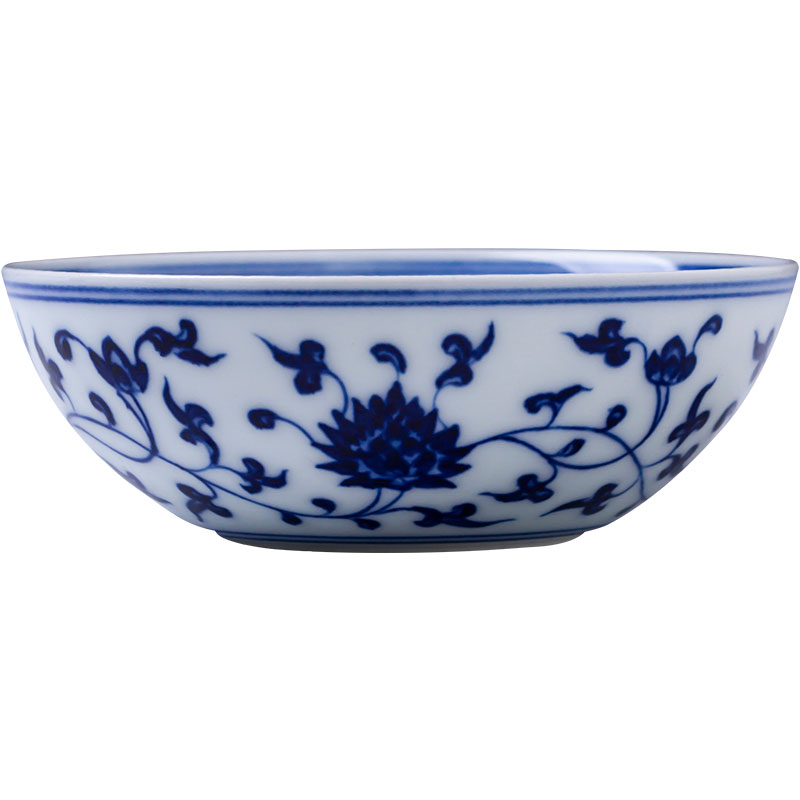 Holy big ceramic flagship store kung fu tea cups jingdezhen blue and white tie up branch dragon master sample tea cup lamp that tea by hand