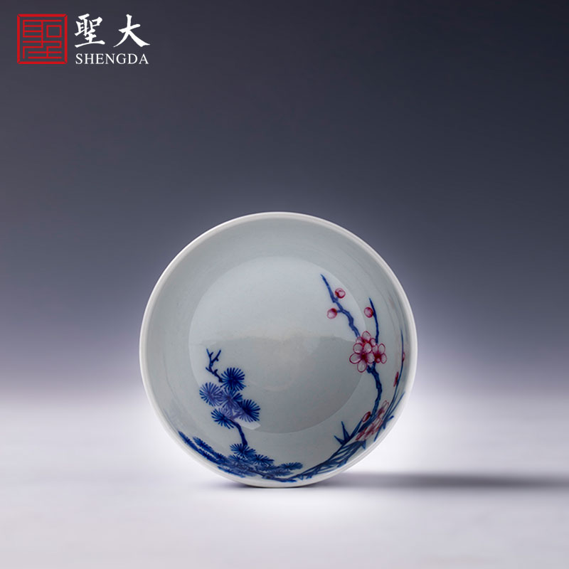 St teacups hand - made porcelain ceramic kung fu dou pastel years poetic masters cup sample tea cup of jingdezhen tea service