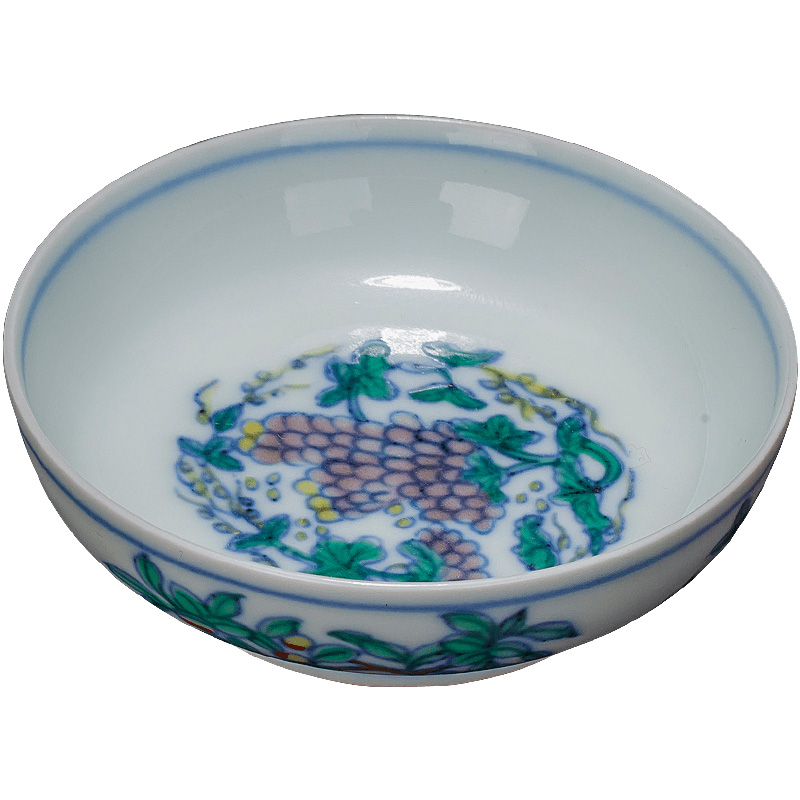 St you fight exotic flowers and large ceramic antique doucai grape grain lamp that kung fu tea cups all hand of jingdezhen tea service