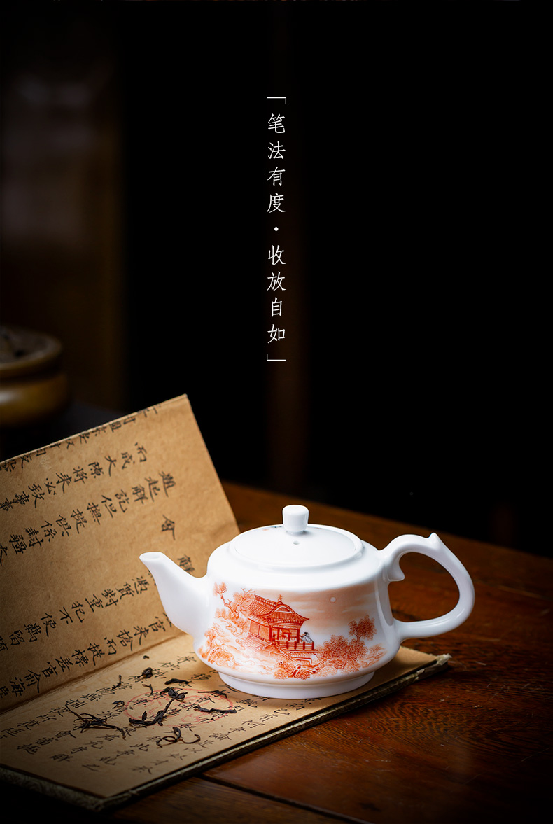 Holy big teapot hand - made ceramic kung fu alum red see colour on LouWangYue teapot teapot all hand of jingdezhen tea service