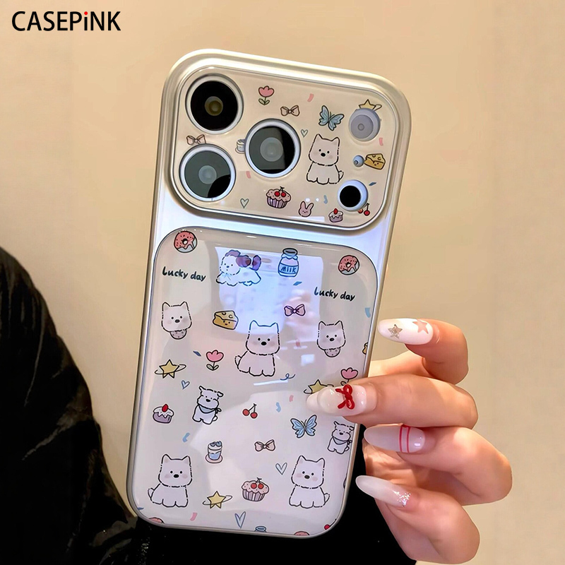 Suitable for iPhone 17 Pro Max Phone Case, 2026 New Popular Model, High-End, Instantly Transforms into 17, Large Window, Cute White West Highland, Apple 16 Pro, Super Hot, Very Good-Looking, 15 Full-Cover Anti-Drop Protective Case