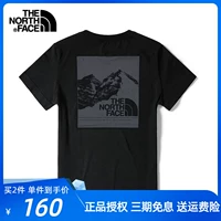 The north face, дорожная спортивная дышащая футболка с коротким рукавом с круглым воротником