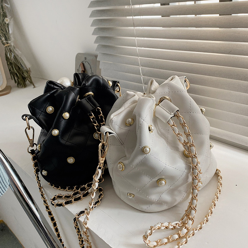 Trendy brand niche design bag 2021 new trendy fashion women's chain all-match messenger bag net celebrity one-shoulder bucket bag - Taobao