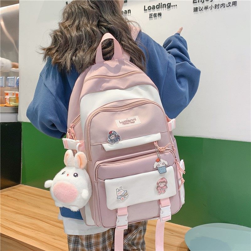 Boomer School Girls Elementary School Students Three To Five Sixth-graders High School Students Junior High School Students Double Shoulder Bag College Students