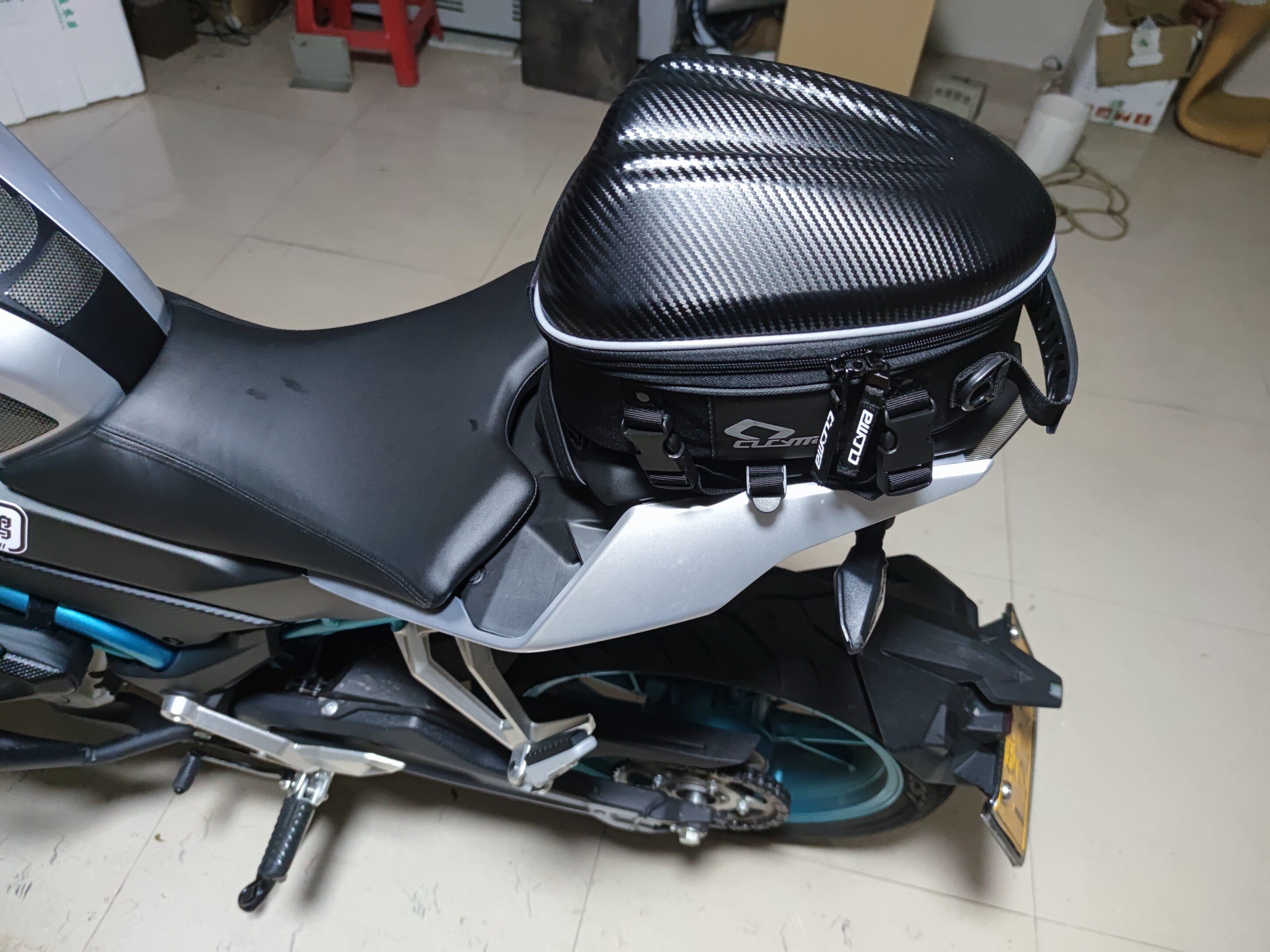 Suitable for 800MT spring wind 250NK SR motorcycle racing bag light waterproof hard shell small rear seat car tail bag-Taobao