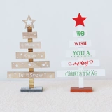 Рождественский деревянный креативный маленький треугольник, декор