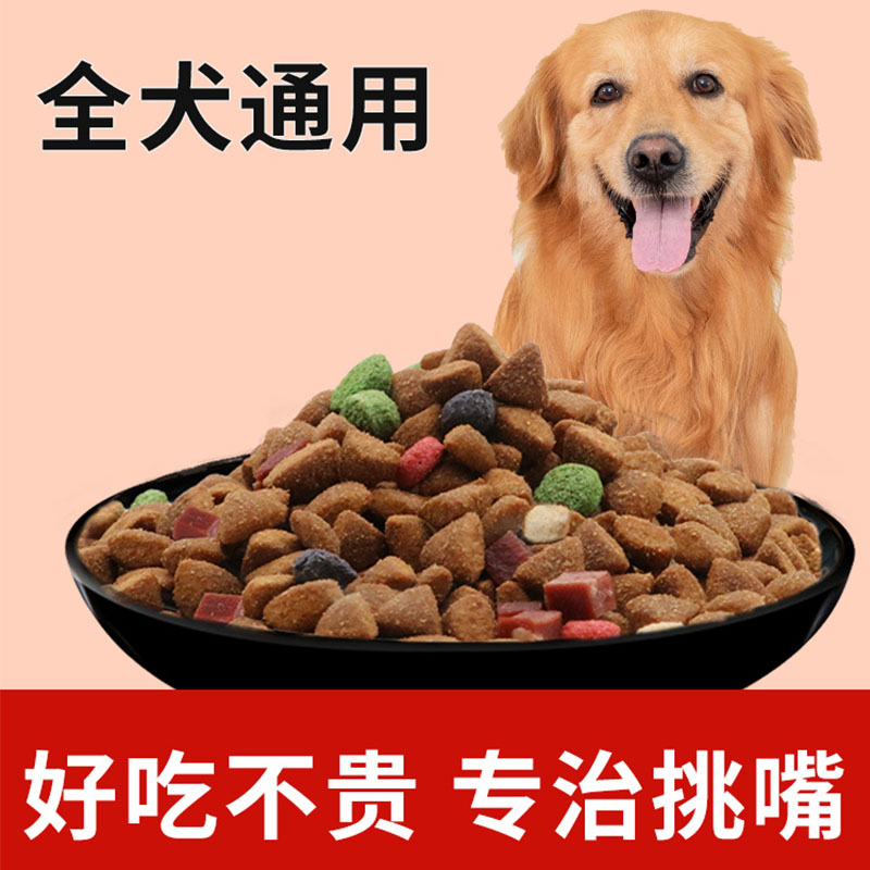 Dog food general-purpose 10 catties 5kg Teddy Golden Retriever Bichon Samoyed non-20 adult puppies small, medium and large dogs 40