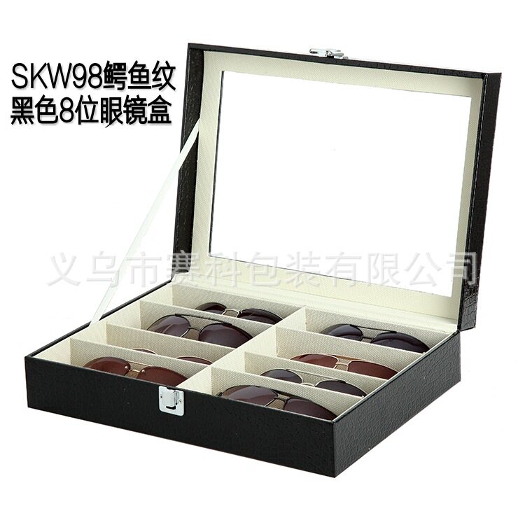 SKW98 Black Crocodile Pattern 8 -bt Glasses_conew1