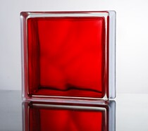 Jinghua Brand Glass Brick Hollow Brick Partition Entrance 1980 Inner Color Red Hot Sale