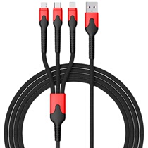 5A Super Fast Charging Line One Drag more than three Data Line Three-in-one Multifunction line Phone Fast Charge Apple Android General