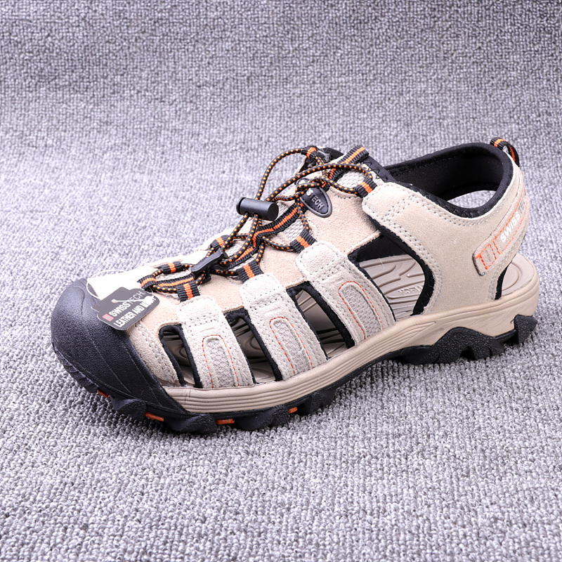Genuine leather Baotou sandals Original single beach Shoe Louempty outdoor shoes Flex Sandals Sandals Outlet Tailstock Summer New
