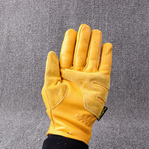 Headlayer Bull Leather Gloves Original Single Foreign Trade Multifunction Outdoor Bike Gloves Genuine Leather Autumn Winter Protective Riding Gloves