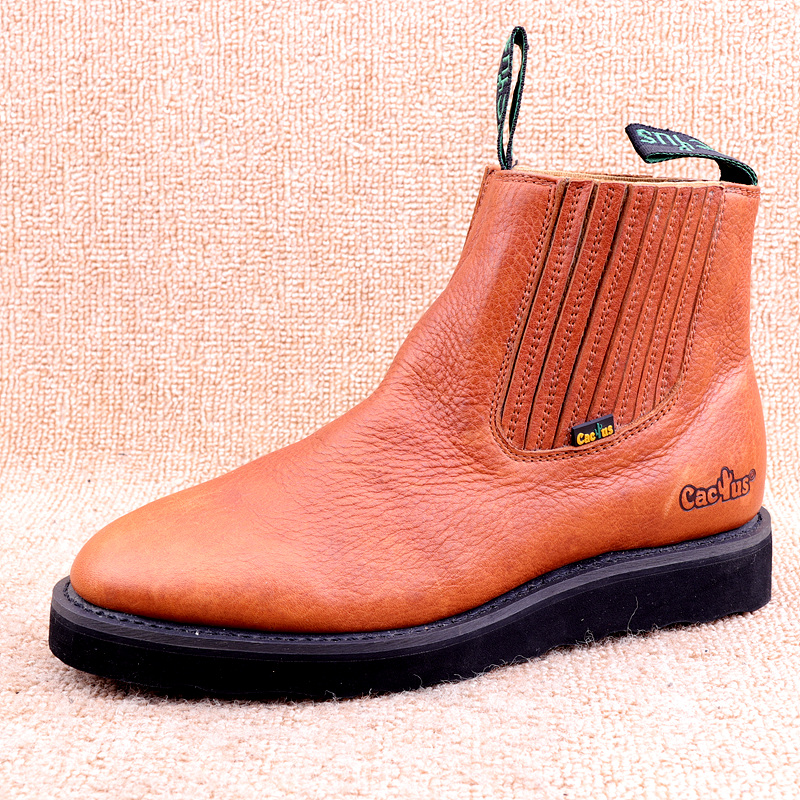 Head Layer Bull Leather along side Goodyear Suture Tooling Boots Man Outdoor Casual Bull Leather Shoes Foreign Trade Chelsea Martin Boots