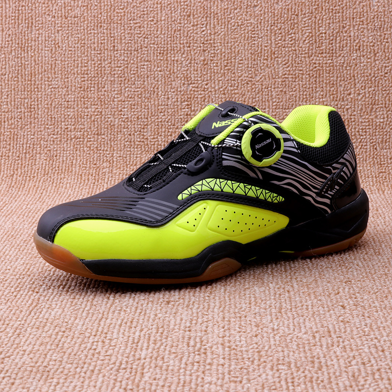 Miscellaneous quick buckle badminton shoes light shock-absorbing rotary buckle badminton shoes non-slip wear-resistant men's and women's training sports shoes