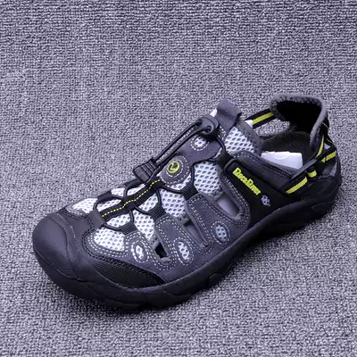Original single cowhide baotou sandals mountaineering and river tracing shoes amphibious shoes breathable wear-resistant non-slip outdoor wading shoes 