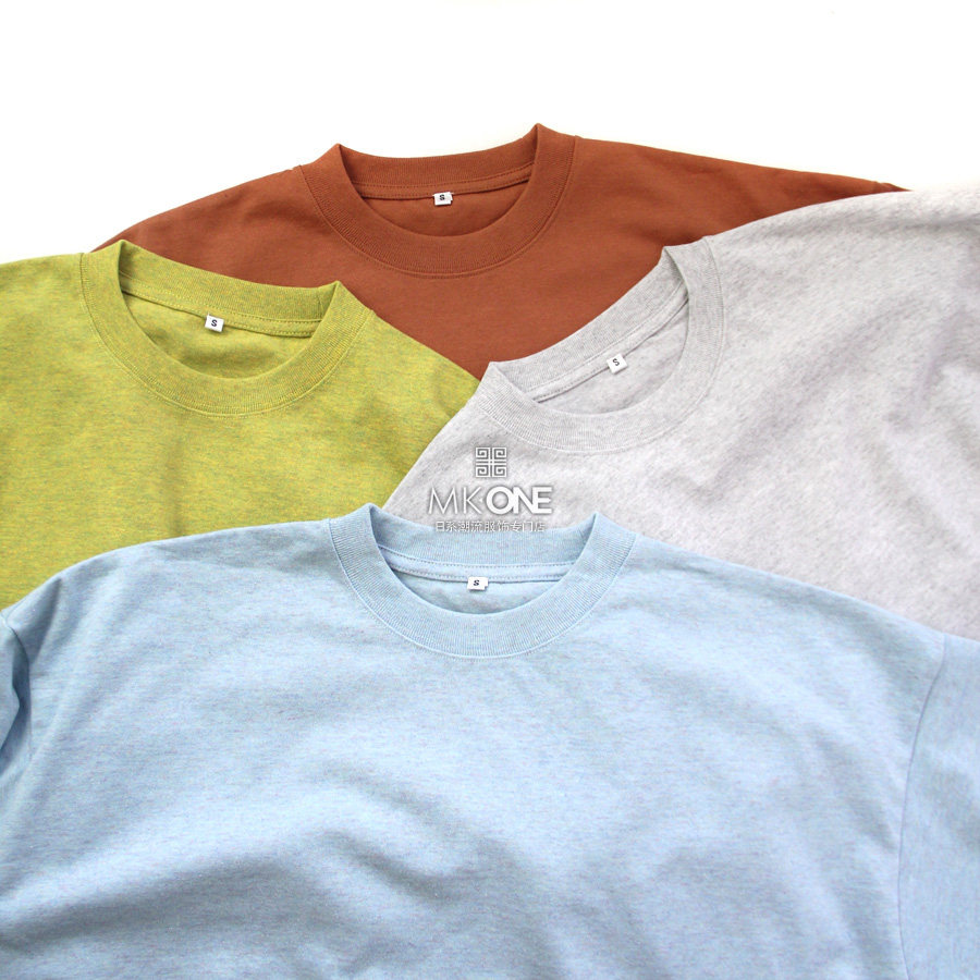 BMS THICK HEAVY weight ECO-friendly recycled cotton OVERSIZED OVERSIZE OFF-shoulder LOOSE PROFILE SHORT SLEEVE CREW NECK T-shirt