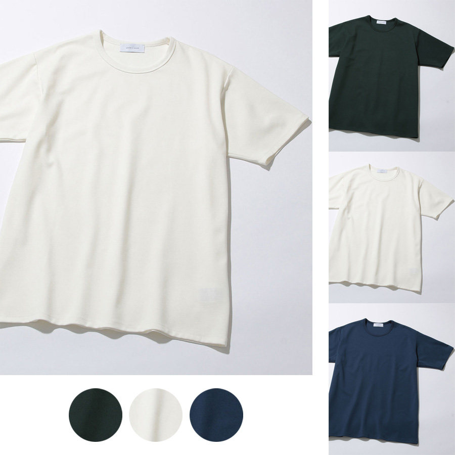 High-end brand ADAM thick heavy weight high-performance sweat-absorbing quick-drying slightly off-the-shoulder loose round neck short-sleeved T-shirt