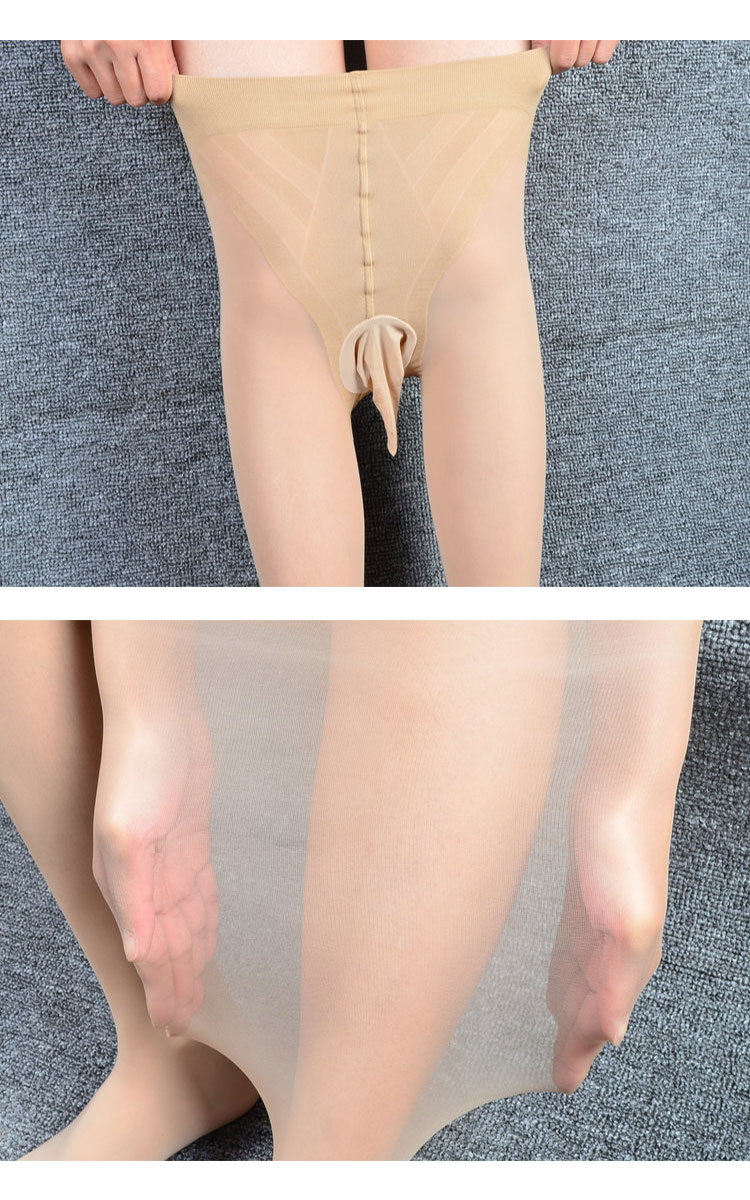 Stockings nam 10d siêu mỏng nhung pantyhose tinh tế mượt vành đai jj bộ sexy bikini nhung vớ tất dài