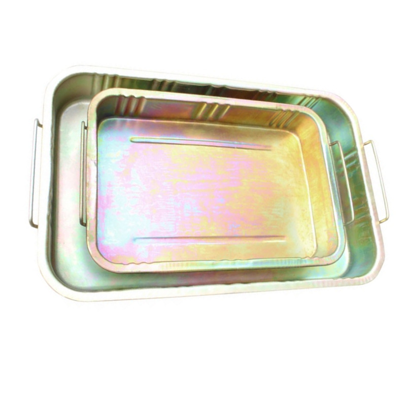 Thicken the size of the auto repair basin disc parts cleaning disc Repair car oil basin iron oil pan Wash parts basin car oil plate